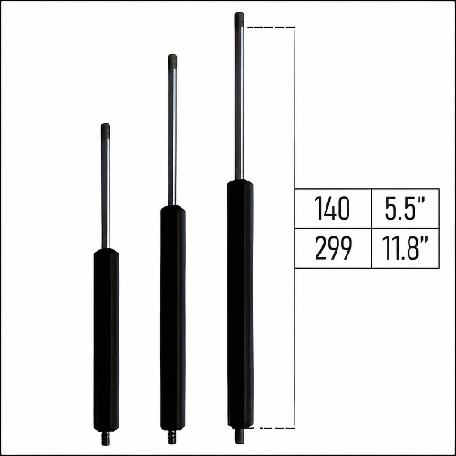 From 140mm ∼ Up to 299mm Length Gas Spring M6 Gas Strut Gas Pressure Damper
