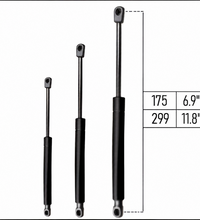 From 175mm ∼ Up to 299mm Length Gas Spring M6 Gas Strut Gas Pressure Damper with Ball Socket