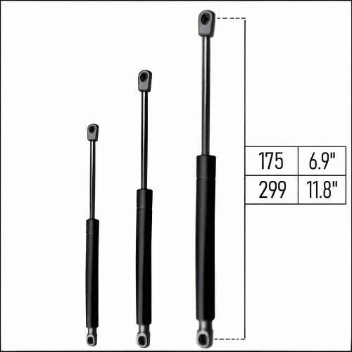 From 175mm ∼ Up to 299mm Length Gas Spring M6 Gas Strut Gas Pressure Damper with Ball Socket