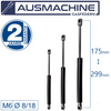 From 175mm ∼ Up to 299mm Length Gas Spring M6 Gas Strut Gas Pressure Damper with Ball Socket