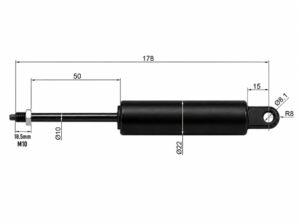 Lockable Gas Springs – Infinitely Adjustable, Rigid or Flexible Locking