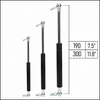 From 190mm ∼ Up to 300mm Length Gas Spring M6 Gas Strut Gas Pressure Damper with Ball Joint