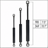 From 190mm ∼ Up to 325mm Length Gas Spring M8 Gas Strut Gas Pressure Damper with Eyelets