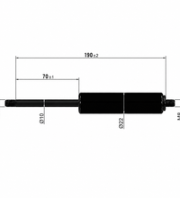 From 150mm ∼ Up to 299mm Length Gas Spring M8 Gas Strut Gas Pressure Damper