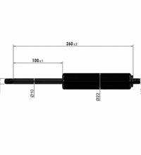 From 150mm ∼ Up to 299mm Length Gas Spring M8 Gas Strut Gas Pressure Damper