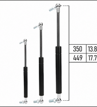 From 350mm ∼ Up to 449mm Length Gas Spring M8 Gas Strut Gas Pressure Damper with Ball Joint