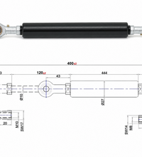 Traction Gas Spring with/without Valve – 600–2500 N