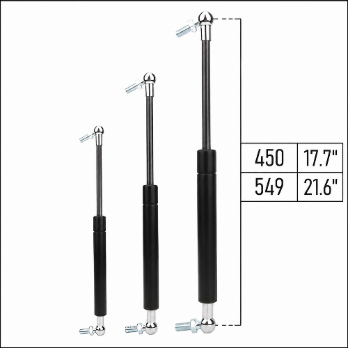 From 450mm ∼ Up to 549mm Length Gas Spring M8 Gas Strut Gas Pressure Damper with Ball Joint