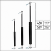 From 450mm ∼ Up to 549mm Length Gas Spring M8 Gas Strut Gas Pressure Damper with Ball Joint