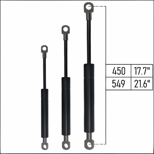 From 450mm ∼ Up to 525mm Length Gas Spring M8 Gas Strut Gas Pressure Damper with Eyelets