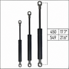 From 450mm ∼ Up to 525mm Length Gas Spring M8 Gas Strut Gas Pressure Damper with Eyelets