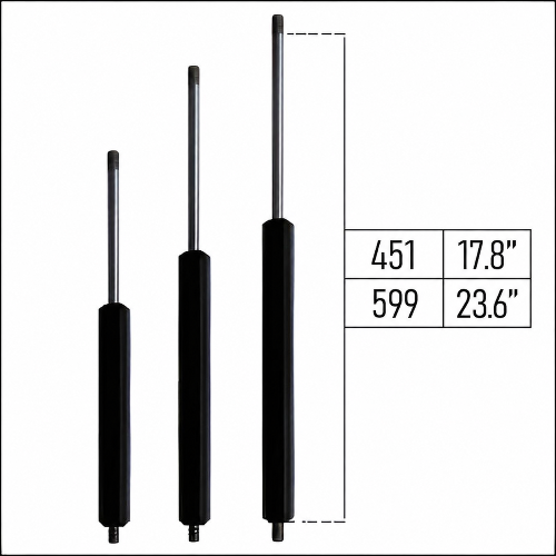 From 451mm ∼ Up to 599mm Length Gas Spring M6 Gas Strut Gas Pressure Damper