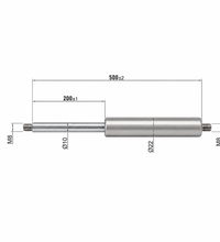 Gas Spring Gas Strut Gas Pressure Damper Made of Stainless Steel from 500mm to 650mm