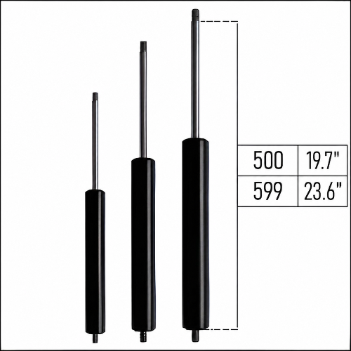 From 500mm ∼ Up to 599mm Length Gas Spring M8 Gas Strut Gas Pressure Damper