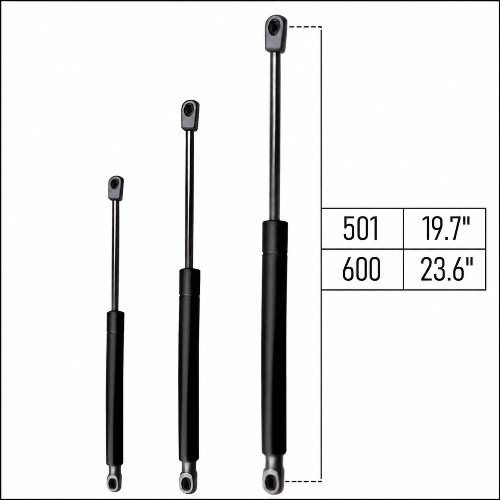 From 501mm ∼ Up to 600mm Length Gas Spring M6 Gas Strut Gas Pressure Damper with Ball Socket