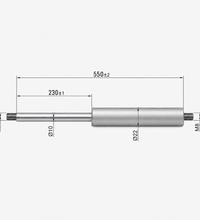 Gas Spring Gas Strut Gas Pressure Damper Made of Stainless Steel from 500mm to 650mm