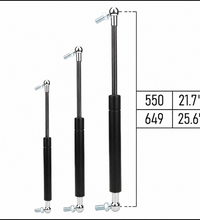 From 550mm ∼ Up to 649mm Length Gas Spring M8 Gas Strut Gas Pressure Damper with Ball Joint
