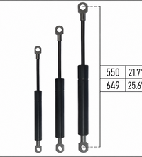 From 550mm ∼ Up to 625mm Length Gas Spring M8 Gas Strut Gas Pressure Damper with Eyelets