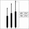 From 600mm ∼ Up to 700mm Length Gas Spring M6 Gas Strut Gas Pressure Damper