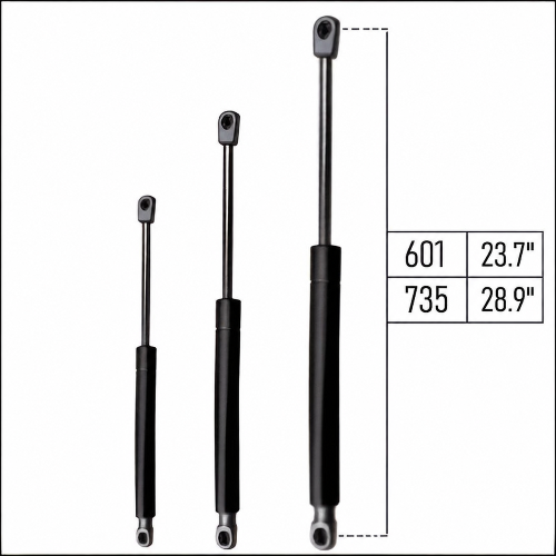 From 601mm ∼ Up to 735mm Length Gas Spring M6 Gas Strut Gas Pressure Damper with Ball Socket