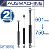 From 601mm ∼ Up to 750mm Length Gas Spring M6 Gas Strut Gas Pressure Damper with Eyelets