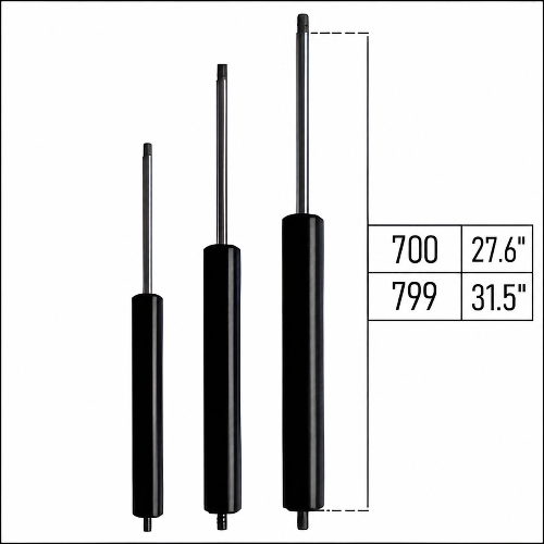From 700mm ∼ Up to 799mm Length Gas Spring M8 Gas Strut Gas Pressure Damper