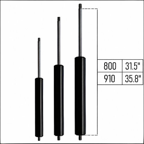 From 800mm ∼ Up to 910mm Length Gas Spring M8 Gas Strut Gas Pressure Damper