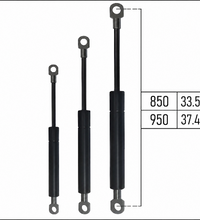 From 850mm ∼ Up to 950mm Length Gas Spring M8 Gas Strut Gas Pressure Damper with Eyelets
