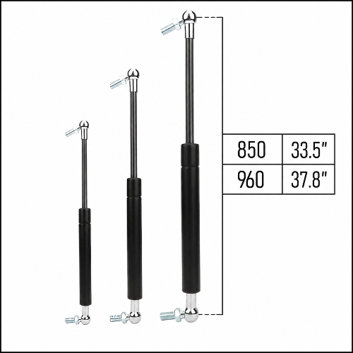 From 850mm ∼ Up to 960mm Length Gas Spring M8 Gas Strut Gas Pressure Damper with Ball Joint