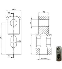 Lever Release Head for Lockable Gas Spring