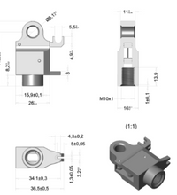 Control Block Release Head – Bowden Cable Release for Lockable Gas Spring End Fitting