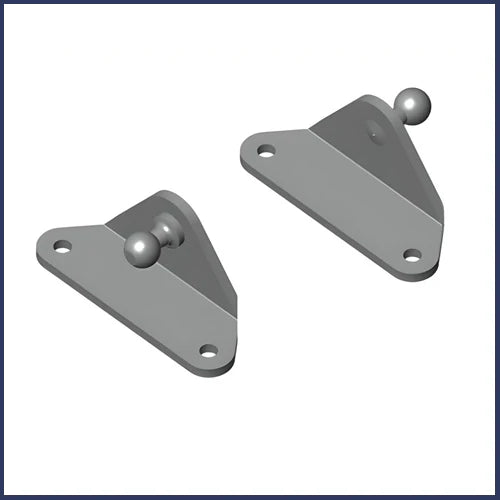 Fitting with Ball Mounting Plate Holder 8/10mm Ball Pin for Gas Spring
