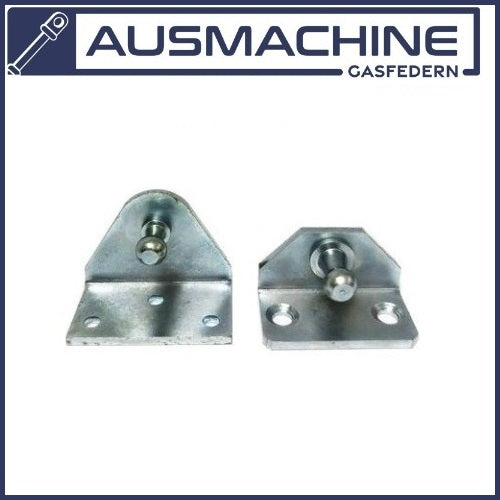 L - Shaped Mounting Plate with Ball Head 8/10mm for Gas Spring Gas Strut Gas Pressure Damper