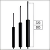 Dynamic Gas Springs for Horizontal Mounting – M6 | M8