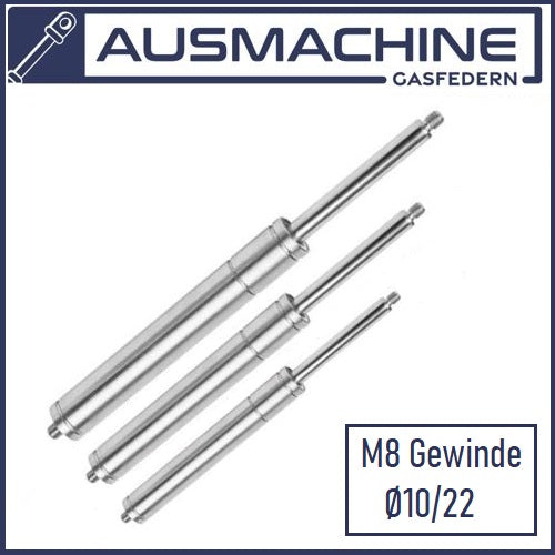 Gas pressure spring Gas Strut Gas pressure damper made of stainless steel from 500mm to 650mm