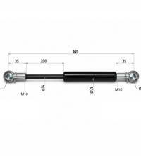From 330mm ∼ Up to 1185mm Length Gas Spring M10 Gas Strut Gas Pressure Damper