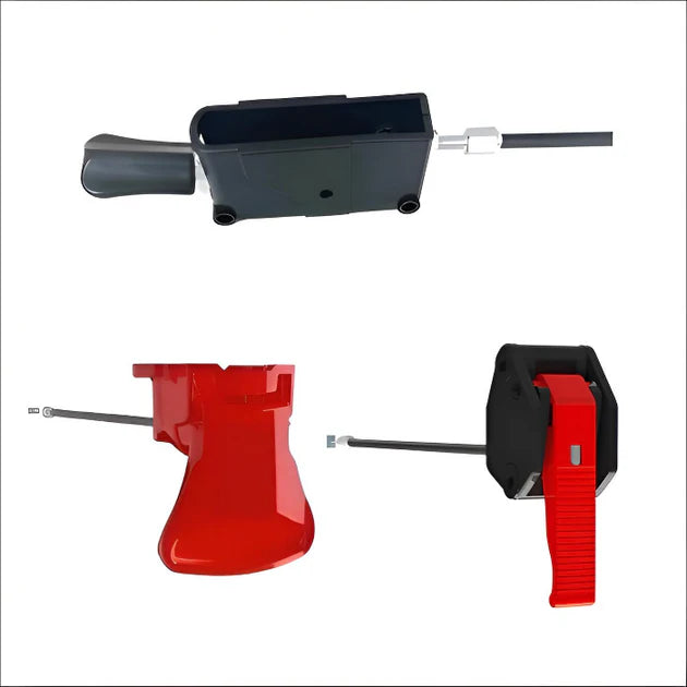 Release Systems – Hydraulic Release, Operating Lever and Bowden Cable Control Lever for Lockable Gas Springs