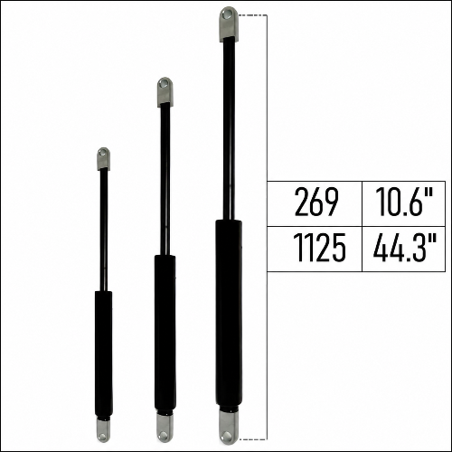 From 330mm ∼ Up to 1185mm Length Gas Spring M10 Gas Strut Gas Pressure Damper