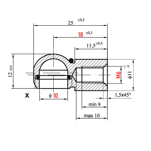 Ball Socket for Gas Spring Gas Strut Gas Pressure Dampers