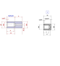 Extension Part Spacer Pipe Connector for Gas Spring Gas Strut Gas Pressure Dampers