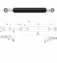 Traction Gas Spring with/without Valve – 600–2500 N