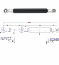 Traction Gas Spring with/without Valve – 600–2500 N