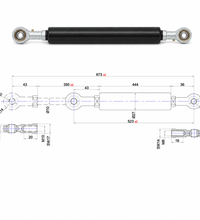 Traction Gas Spring with/without Valve – 600–2500 N