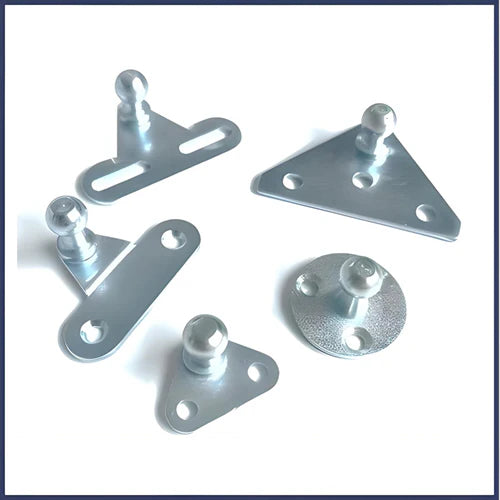 Side Holder for Gas Spring Fittings with Ball Head Mounting Plate