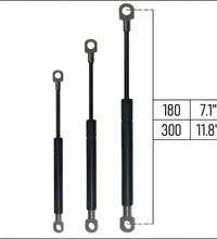 From 180mm ∼ Up to 300mm Length Gas Spring M6 Gas Strut Gas Pressure Damper with Eyelets