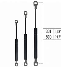 From 301mm ∼ Up to 500mm Length Gas Spring M6 Gas Strut Gas Pressure Damper with Eyelets