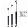 From 301mm ∼ Up to 500mm Length Gas Spring M6 Gas Strut Gas Pressure Damper with Eyelets