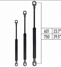 From 601mm ∼ Up to 750mm Length Gas Spring M6 Gas Strut Gas Pressure Damper with Eyelets