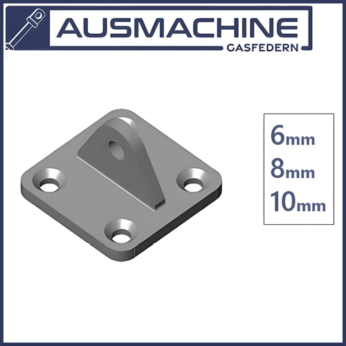 Fastening plate for clevis wall/floor connection Welded fitting