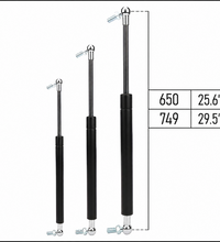 From 650mm ∼ Up to 749mm Length Gas Spring M8 Gas Strut Gas Pressure Damper with Ball Joint